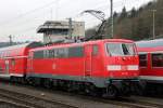 DB 111 115-2 abgestellt ...  Daniel Michler 30.01.2012