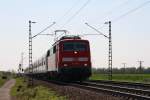 111 007 mit einer RB von Heidelberg Hbf nach Frankfurt(Main)Hbf.Am ...
