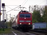 Der Venlo-Kaldenkirchen Pendel des RE13 mit 111 158-2 als Zuglok ...