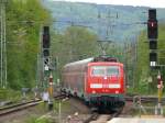111 012 mit dem RE4871 Aachen - K�ln am Haken ...