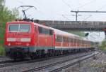 Verst�rkerzug am Freitagmorgen 8:00 h in Korschenbroich bei der Durchfahrt. ...