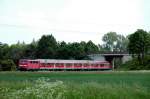 RB nach Regensburg Hbf kurz nach Plattling, am 24.05.2010.  ...