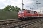 111 090-7, erreicht Lehrte am 25.05.2010.  ...