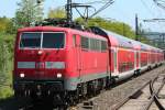 Die 111 149-1 zieht den RE4 von Dortmund nach Aachen ...