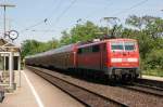 BR 111 mit Zugen 111 179-8 mit einen RE aus M�nchen nach N�rnberg in Georgensm�nd am 10.06.2010 (Rene)