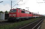 Die 111 205-1 zog am 25.6.10 die RB 34880 nach ... Die 111 205-1 zog am 25.6.10 die RB 34880 nach ...