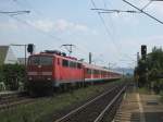 Die 111 218-4 fuhr ...  Mirko W. 02.07.2010