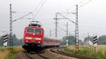 BR 111 mit Zugen 111 218 hat in Plattling gewendet und f�hrt nun wieder als RB nach Regensburg Hbf, am 05.07.2010.