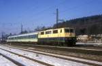 BR 111 mit Zugen 111 191  S�ssen  04.01.97