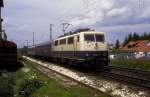 BR 111 mit Zugen 111 192  Salach  17.06.95