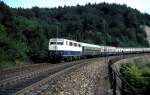 BR 111 mit Zugen 111 014  Geislinger Steige  14.09.84