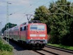 111 152-5 mit Doppelstockwagen ...  J�rgen Senz 25.08.2010