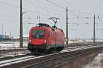 br-1116 1116 237 (Ex-)'ITL' am 14.02.2010 unterwegs als Lokzug kurz vor Gramatneusiedl.
