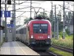 1116 120-5 als �BB IC von Salzburg Hbf. nach Wien ...