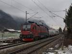 br-1116-railjet Die 1116 202 am 05.12.2009 mit einem EC unterwegs bei Niederaudorf. 