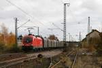 br-1116-vor-guterzugen 1116 026 mit einem G�terzug am 03.11.2009 in Obertraubling.