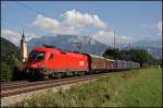 1116 143 bringt diesen G�terzug von Tirol nach Salzburg. Aufgenommen ...