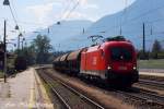 1116 259-1 kam von Innsbruck mit einem langen gemischten Gz ...