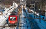 1116 002 bef�rderte am 27.01.2010 den Audi Zug (denke ich ...