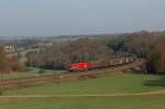 1116 260 mit G�terzug ...  Tobias Schuminetz, Hirschau 13.04.2011