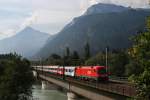 br-1116-vor-personenzugen 1116 168 mit OEC 649 im September 2009 bei Brixlegg.