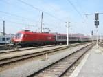 br-1116-vor-personenzugen 1116 018-1 im Salzburger Hbf am 08.04.2009
