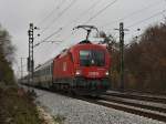 Die 1116 116 am 31.10.2009 mit einem EC unterwegs bei ...