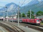 1116 177-5 und 032-2 durchfahren mit OEC561 Europ�ischer ComputerF�hrerschein Innsbruck-West;100608 ...