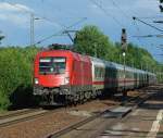 br-1116-vor-personenzugen 1116 238-5 (Ex-ITL) bespannte am 06.07.2010 den IC 'K�nigssee' in Richtung Norden. Aufgenommen in Radbruch.