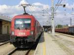 br-1116-vor-personenzugen 1116 278-1 in Retz am 23.7.2010