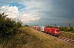 R 2352 ist von Wr. Neustadt nach Berhardsthal unterwegs. Helmahof, ...