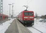 Hier 112 112-8 mit einem RE3 von Elsterwerda nach Schwedt/Oder, ...