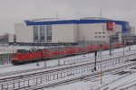 29.01.2010 Am Eisb�rentempel vorbei zieht 112 189 ihren RE1 Richtung ...