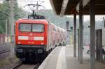 BR 112 112 188 schiebt den RE2 (RE 38167) aus den Bahnhof Rathenow nach K�nigs Wusterhausen, aber Heute entfallen die Halte in Wustermark, Elstal, Dallgow-D�beritz und Berlin-Staaken aus und damit f�hrt die RE2 bis Berlin Spandau auf der Neubaustrecke. 30.05.2010