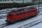 BR 113 113 309 steht am 04.01.10 in Frankfurt(Main).