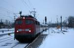 BR 113 113 309 mit einem PBZ in Hannover am 16.1.2010.