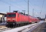 114 016-9 hatte am 01.02.2010 die Aufgabe die RB43 zwischen ...