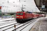 ...kommt mit 114 026 als Schublok an einem roten Signal ...