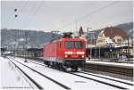 114 501 ist ein seltener Gast in Plochingen.Aufgenommen am 15.2.10 ...