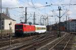 BR 114 114 501 mit einem Messzugwagen am 19.4.10 in Hannover.