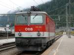 1144 241 der �BB abgestellt im Bahnhof Brenner, 11.09.2009  ...