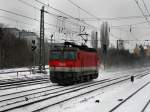 br-1144 Die 1144 222 am 14.02.2010 bei der Durchfahrt am Heimeranplatz. (M�nchen)