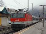 br-1144 1144 215 mit IC 515 AFB Austauschprogramme in Bahnhof Zell am See.05.04.2010