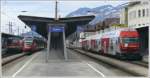 Bludenz mit 1144 230 zum Arlberg, 4024 nach Schruns und ...