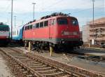 BR 115 115 459 am 03.April 2010 noch abgestellt im Abstellbahnhof Berlin Grunewald.