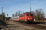 BR 115 115 198 mit IC 1281 am 27.02.2010 in A�ling.