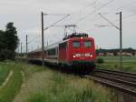 BR 115 Hier ist der pbz 115 166 -1 in K�fering am 21.06.2010.