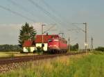 BR 115 Also die Pbz werden immer k�rzer. Davor nur eine 120 mit einem Wagen, heute nur eine Lok n�mlich 115 307. (05.07.2010, K�fering)