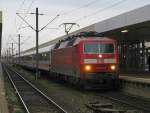 BR 120 120 143 mit IC 2256 von Frankfurt(Main)Hbf nach Saarbr�cken Hbf.Am 06.12.09 in Mannheim Hbf.