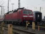 120 146 am 05.Dezember 2009 in der Abstellgruppe in Stralsund. ...